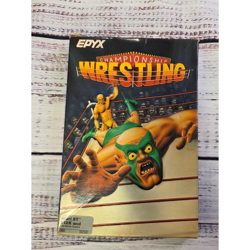 Championship Wrestling by EPYX For Atari ST VTG 1986 Game Complete